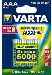 VARTA Ready2 Use akku elem LR3/AAA 1000 mAh 4db/bliszter