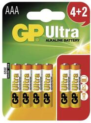 GP Batteries Ultra mikro elem AAA 1, 5V tartós 4+2db/bliszter LR3 24AU4/2PP42P6