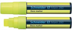 Schneider Maxx 260 folyékony krétamarker sárga 5-15 mm