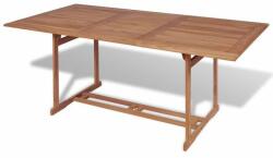 vidaXL Masă de exterior dreptunghiulară, 180 x 90 x 75 cm, lemn de tec (43034)