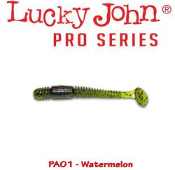 Lucky John Shad LUCKY JOHN Pro Series Tioga 2.4'', 6.1cm, culoare PA01 Watermelon, 9buc/plic (140119-PA01)
