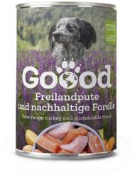  Conservă Goood Senior Freilandpute & Nachhaltige Forelle - curcan și păstrăv 400 g