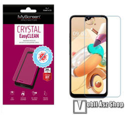 MyScreen CRYSTAL BacteriaFREE képernyővédő fólia - CRYSTAL - 1db, törlőkendővel, antibakteriális, A képernyő sík részét védi! - LG K41S (K410S) (M4871CCBF)