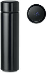 EVERESTUS Termos 450 ml, cu termometru led si infuzor de ceai, Everestus, 20IAN516, Otel, Negru (EVE01-MO9796-03)