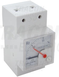 TRACON F45S-230/50, Sínre pattintható analóg frekvenciamérő 230V, 50Hz (F45S-230/50)