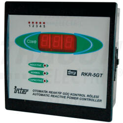 TRACON TFJA-07, Fázisjavító automatika, egyfázisú, 5 kondenzátor telephez 144×144mm (TFJA-07)