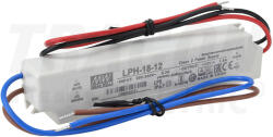 Tracon Electric Tracon LPH-18-12, Műanyag házas LED meghajtó 180-264 VAC / 12 VDC; 18 W; 0-1, 5 A; IP67 (LPH-18-12)