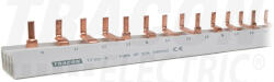  Tracon TFSS-4, Soroló sín - csapos kivitelű max. 63A, 230/400VAC, 4P, 56modul, 1m (TFSS-4)