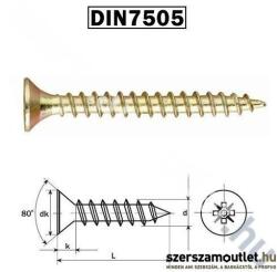 KOELNER Faforgácslapcsavar D5, 0x130mm SF. KH. DIN7505 SHorg. /100db (KO60363) (KO60363)