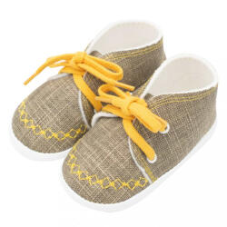 NEW BABY Baba tornacipő New Baby jeans mustard 0-3 h