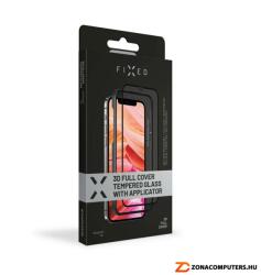 FIXED (FIXG3DA-100-BK) Tempered glass screen protector 3D Full-Cover with applicator for Apple iPhone 7/8/SE (2020), black mobiltelefon lcd képernyővédő hőkezelt üveglap