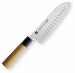 CHROMA Cutit Santoku Chroma Haiku Original H-16 , 17 cm, otel, dublu V-Cut (H-16)