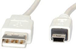  Cablu USB 2.0 la mini USB 1.8m T-T Alb, S3142 (S3142-250)