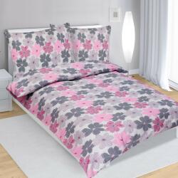 Bellatex Lenjerie de pat creponată Flori roz, 140 x 200 cm, 70 x 90 cm Lenjerie de pat