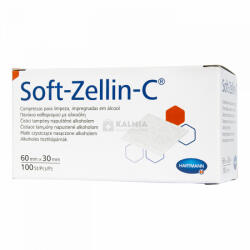 Soft-Zellin alkoholos törlő 60 x 30 mm 100 db