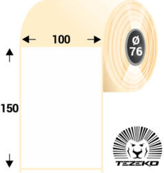 Tezeko 100 mm * 150 mm, öntapadós papír etikett címke (1200 címke/tekercs) (P1000015000-001)