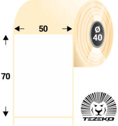 Tezeko 50 * 70 mm, öntapadós termál etikett címke (850 címke/tekercs) (T0500007000-001) - dunasp