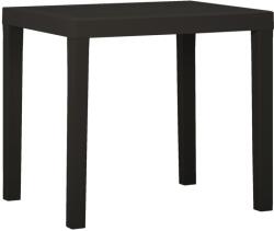 vidaXL Masă de grădină, antracit, 79x65x72 cm, plastic (315845)