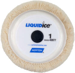 Norton Liquid Ice® báránygyapjú polírozó korong Ø8" 1. lépés, 6 db/csomag (CT242077)