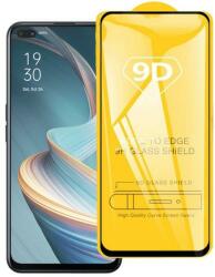 Temp-glass63127379 OPPO Reno4 Z 5D-teljes (teljes felület ragasztó) teljes lefedettséget biztosító karcálló, ütésálló kijelzővédő üvegfólia kerettel, tempered glass, törlőkendővel (Temp-glass63127379)