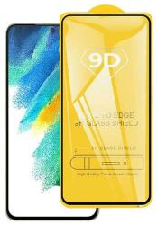 Temp-glass63127378 Samsung Galaxy S21 FE 5D-teljes (teljes felület ragasztó) teljes lefedettséget biztosító karcálló, ütésálló kijelzővédő üvegfólia kerettel, tempered glass, törlőkendővel (Temp-glass