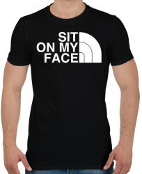 printfashion Sit on my face - Férfi póló - Fekete (5196196)