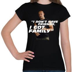 printfashion Dom Toretto - Női póló - Fekete (5204275)