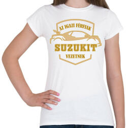printfashion Suzukis sofőr - Női póló - Fehér (5176454)