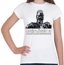 printfashion Cséplőgép 3 - A masinák megbokrosodnak - Női póló - Fehér (5203576)