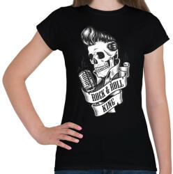 printfashion A rock királya - Női póló - Fekete (5143333)