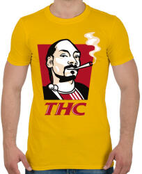 printfashion THC- Snoop - Férfi póló - Sárga (5194585)