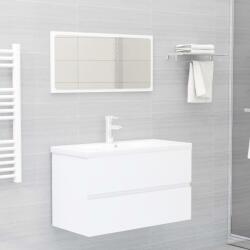 vidaXL Set mobilier de baie, alb, lemn prelucrat (3071684)