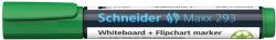 Schneider Marker SCHNEIDER Maxx 293, pentru tabla de scris+flipchart, varf tesit 2-5mm - verde (S-129304) - birotica-asp