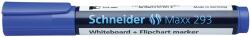Schneider Marker SCHNEIDER Maxx 293, pentru tabla de scris+flipchart, varf tesit 2-5mm - albastru (S-129303) - birotica-asp