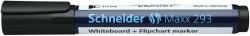 Schneider Marker SCHNEIDER Maxx 293, pentru tabla de scris+flipchart, varf tesit 2-5mm - negru (S-129301) - birotica-asp