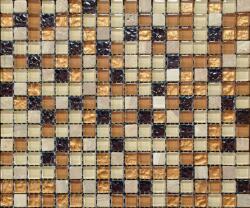 Settimo Mozaic Sticla si Marmura Bej-Auriu MMX007 (MI015)
