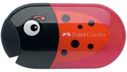 Faber-Castell Hegyező FABER-CASTELL 1835 kétlyukú tartályos radírral katicabogár
