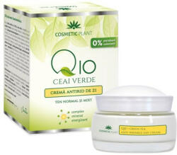 Cosmetic Plant Cremă antirid de zi Q10, ceai verde&complex mineral energizant, 50ml, Cosmetic Plant