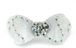 Pami Accessories Clama de par cu cristale Swarovski, fluture, gri
