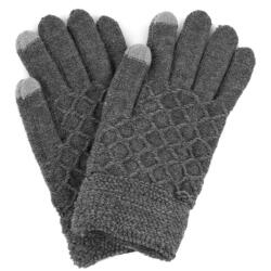 Pami Accessories Manusi touchscreen barbati din tricot, MB-720-156, Gri
