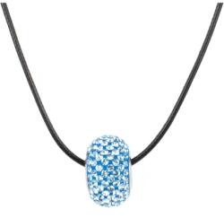 Pami Accessories Colier rotita cristale Swarovski, 44 + 3 cm, CLC-220, Bleu