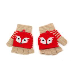 Pami Accessories Manusi tricotate pentru copii Pami Fox Portocaliu, 3-8 ani
