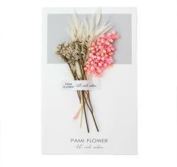 Pami Accessories Felicitare cu floare aplicata Pami Flower 241D 15 x 9 cm Roz