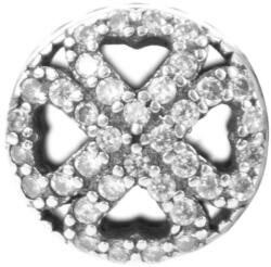Pami Accessories Talisman trifoi cu patru foi Argint S925 cu cristale zirconiu