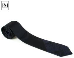 Pami Accessories Cravata barbati Pami cu picatele si carouri, B517-238F-5, Negru/Bleumarin