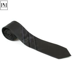 Pami Accessories Cravata barbati Pami cu dungi si carouri, B517-238D-8, Gri inchis