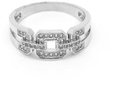 Pami Accessories Inel placat cu aur alb Kathy, 18 mm, IC-50, Argintiu