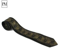 Pami Accessories Cravata barbati Pami cu model, B517-238A-3, Negru/Kaki