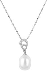 Pami Accessories Colier Argint 925 cu perla, 40 cm, CLC-80, Argintiu