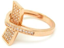 Pami Accessories Inel placat cu aur roz Wendy, 18 mm, IC-70, Auriu roze